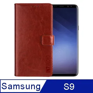 Samsung Galaxy S9 5.8吋【TYSON-牛皮真皮】隱藏磁扣側掀保護套/側掀站立皮套 歷史價格詳細信息