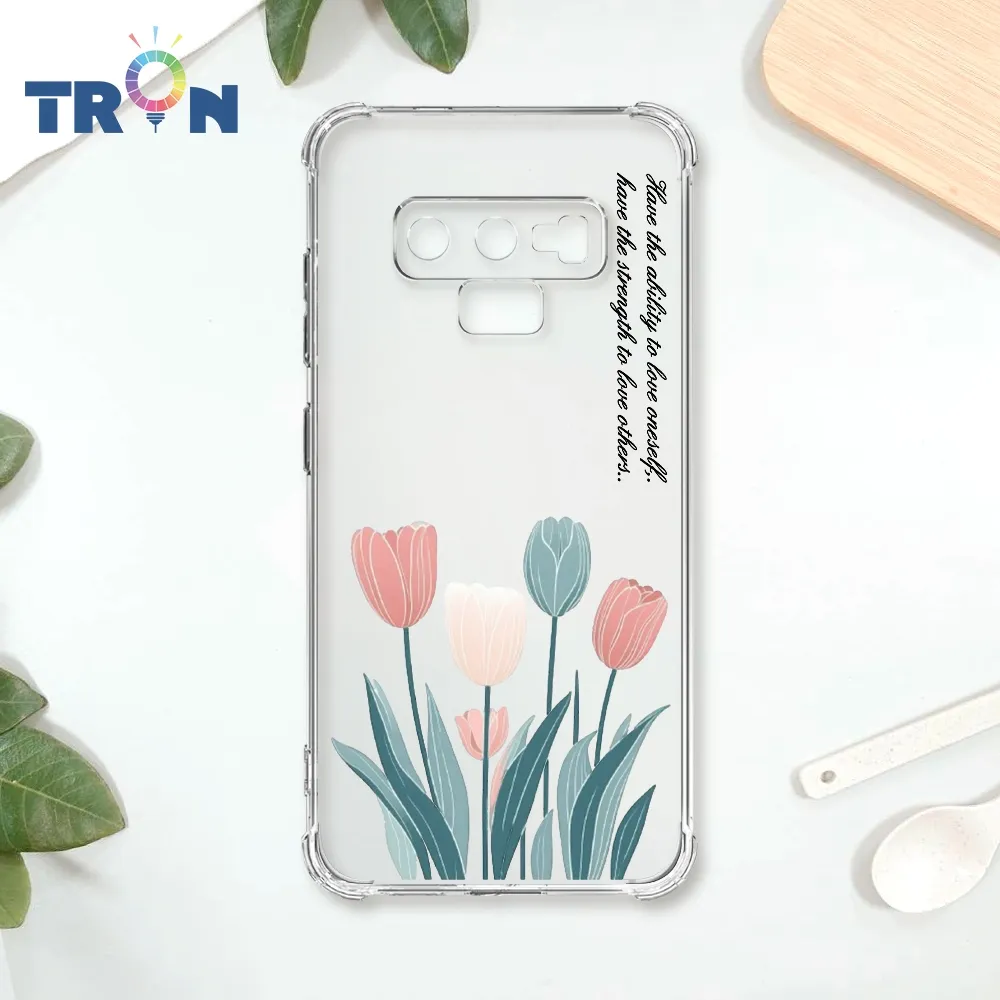 TRON 三星 NOTE 9 桃藍色花朵系列  載具 四角防摔殼 手機殼 歷史價格詳細信息