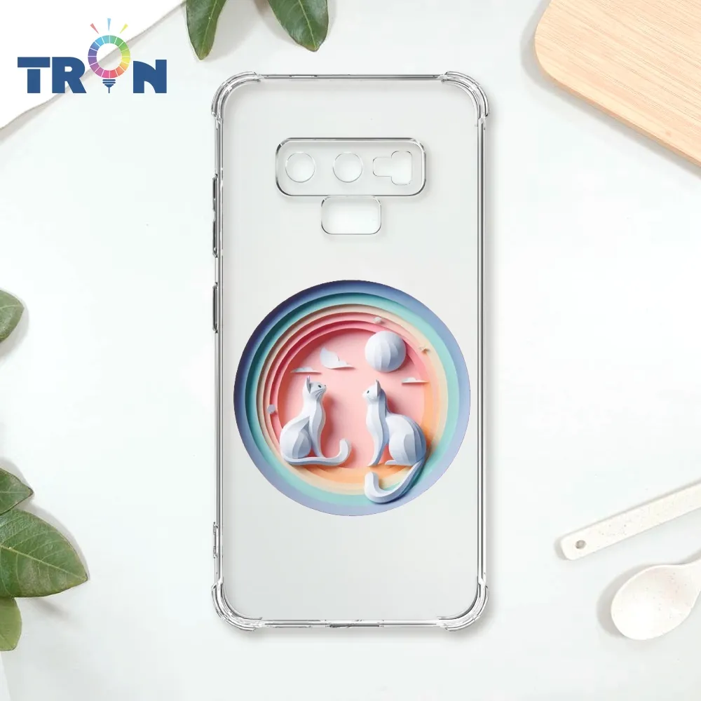 TRON 三星 NOTE 9 桃藍色花朵系列  載具 四角防摔殼 手機殼 歷史價格詳細信息