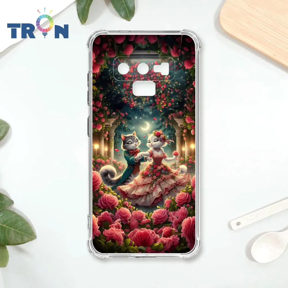 TRON 三星 NOTE 9 桃藍色花朵系列  載具 四角防摔殼 手機殼 歷史價格詳細信息