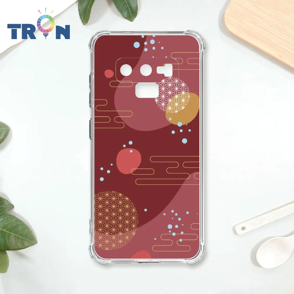 TRON 三星 NOTE 9 圓形復古山水畫系列 四角防摔殼 手機殼 歷史價格詳細信息