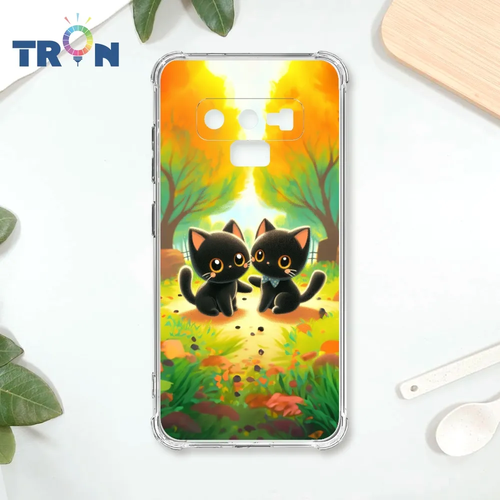 TRON 三星 NOTE 9 櫻花插畫風格白貓咪 四角防摔殼 手機殼 歷史價格詳細信息