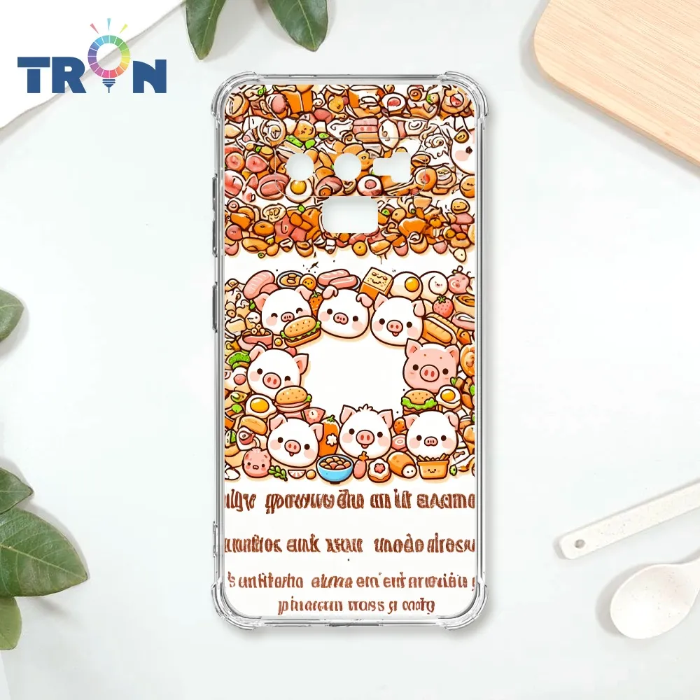 TRON 三星 NOTE 9 小豬與食物系列 四角防摔殼 手機殼 歷史價格詳細信息