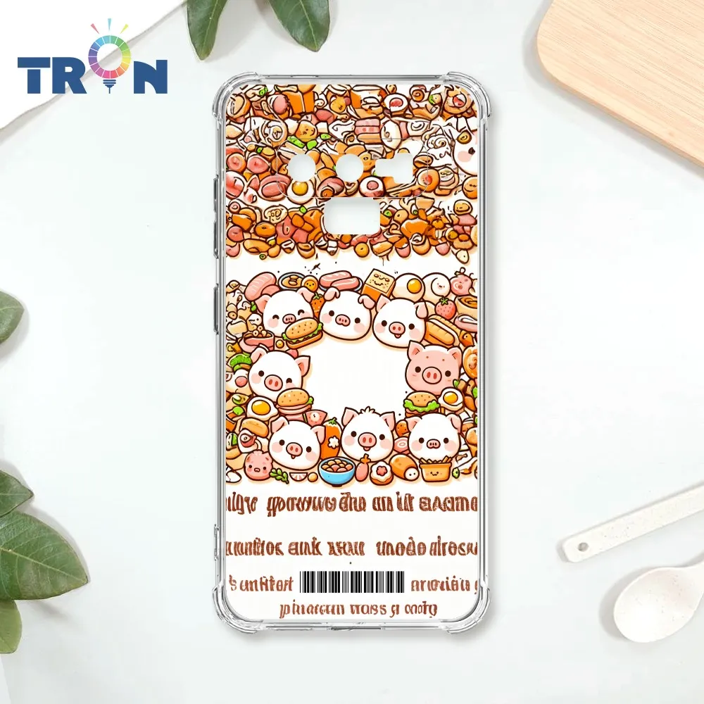 TRON 三星 NOTE 9 小豬與食物系列 四角防摔殼 手機殼 歷史價格詳細信息