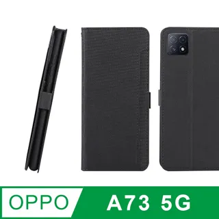 CASE SHOP OPPO A55(4G) / A54(4G) 專用前插卡側立式皮套-黑 歷史價格詳細信息