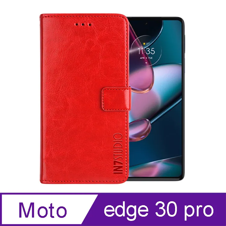 IN7 瘋馬紋 Motorola edge 30 pro (6.7吋) 錢包式 磁扣側掀PU皮套 吊飾孔 手機皮套保護殼 歷史價格詳細信息