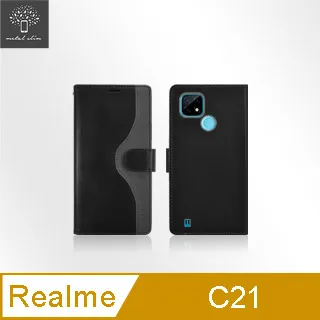 Realme C21 撞色經典款側掀站立皮套 CT 歷史價格詳細信息