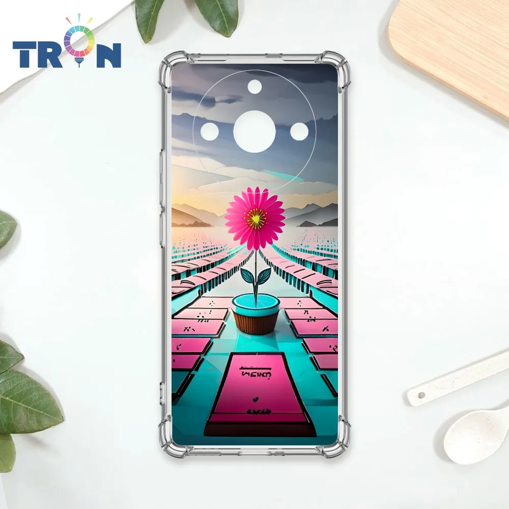 TRON REALME 11 PRO 條紋透明小花A款 四角防摔殼 手機殼 歷史價格詳細信息