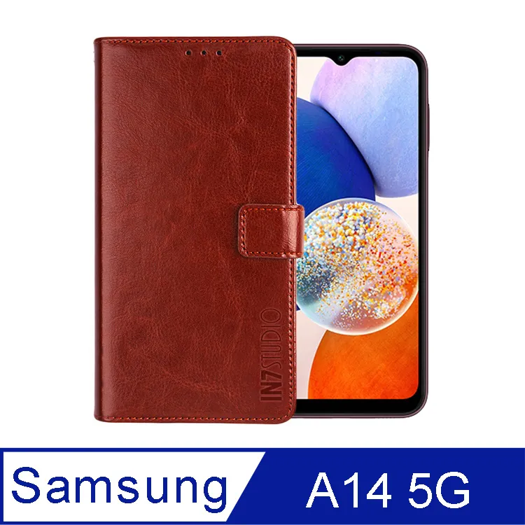 IN7 瘋馬紋 Samsung S23 FE (6.4吋) 錢包式 磁扣側掀PU皮套 吊飾孔 手機皮套保護殼 歷史價格詳細信息