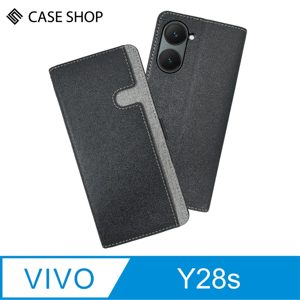 CASE SHOP vivo V40 / V40 Pro前收納側掀皮套-黑 歷史價格詳細信息