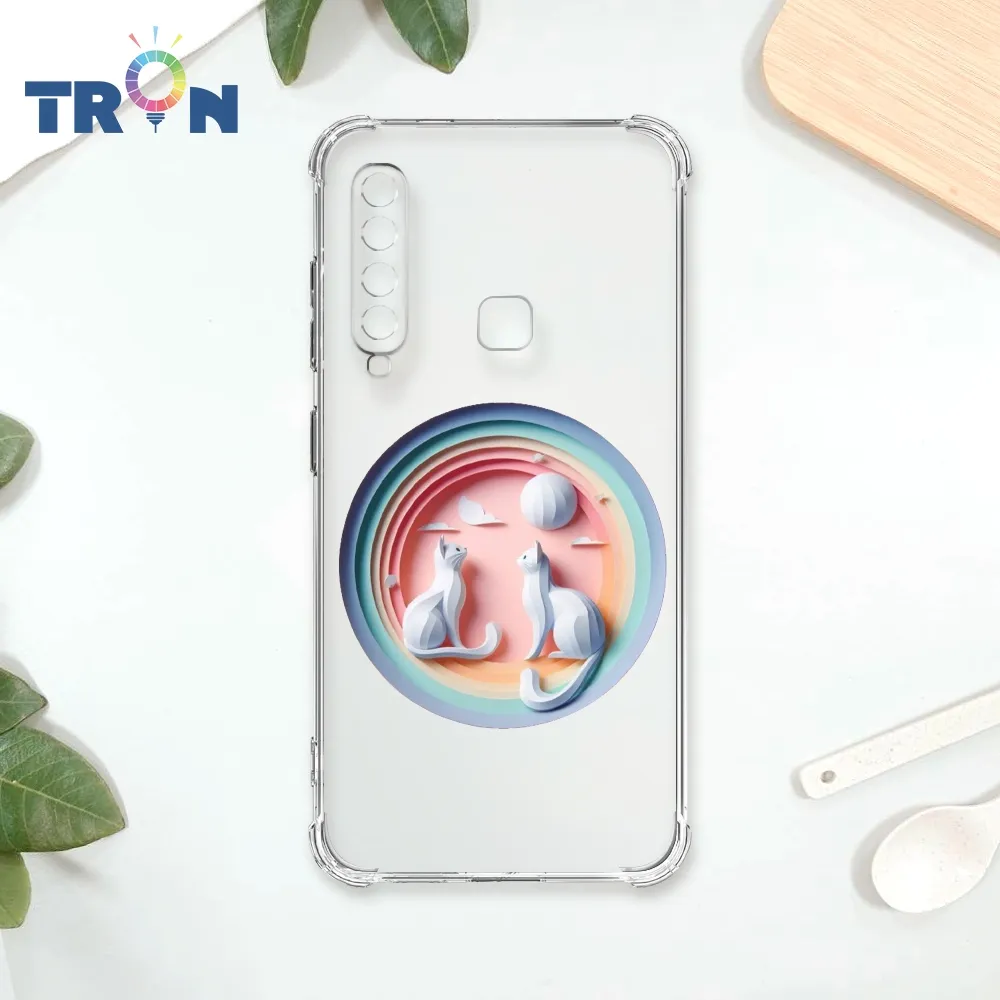 TRON 三星 A9 (2018) 貓咪的衣櫥單圖 四角防摔殼 手機殼 歷史價格詳細信息