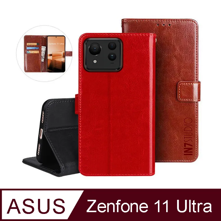 IN7 瘋馬紋 ASUS Zenfone 9 5G (5.9吋) 錢包式 磁扣側掀PU皮套-紅色 歷史價格詳細信息