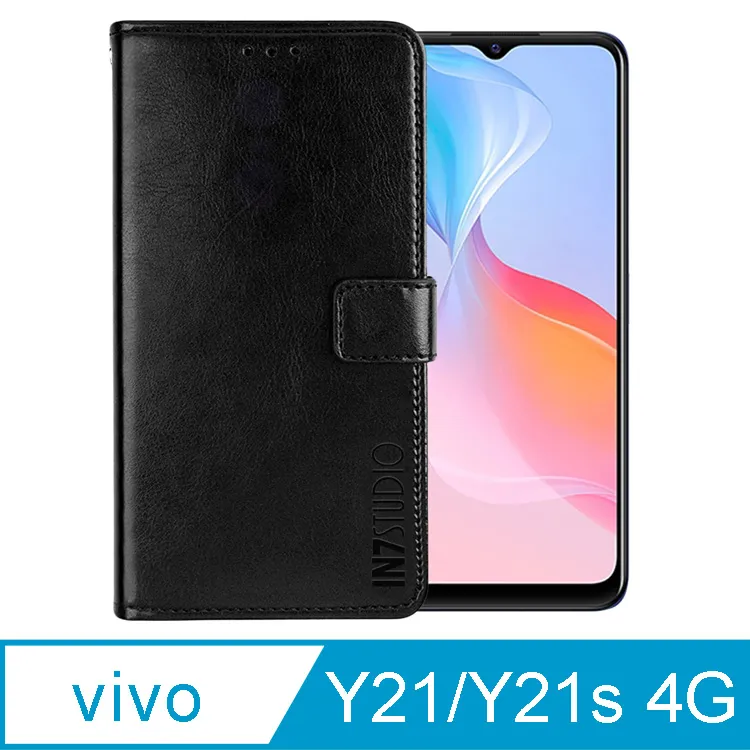 瘋馬紋 VIVO Y21 Y21s Y76 Y55 Y02S Y16 手機皮套 保護殼 插卡 支架 磁釦 軟殼 附掛繩 歷史價格詳細信息