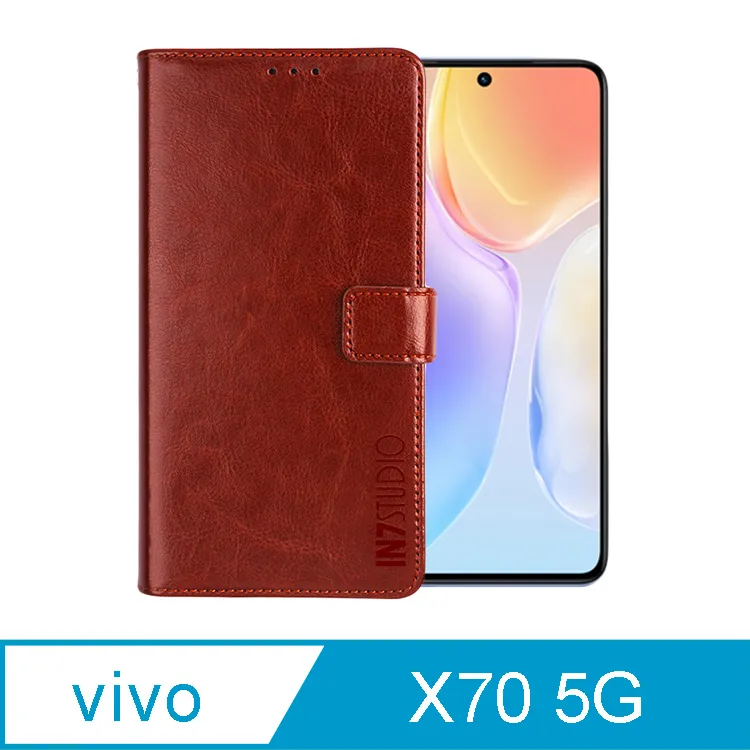 IN7 瘋馬紋vivo X70 5G (6.56吋) 錢包式 磁扣側掀PU皮套 吊飾孔 手機皮套保護殼 歷史價格詳細信息