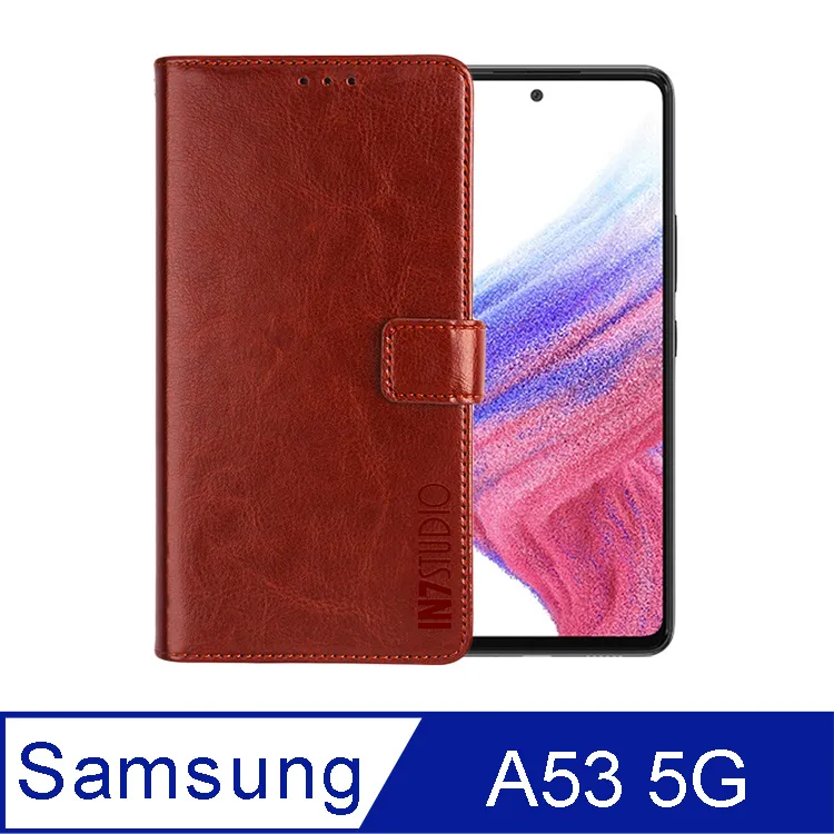 IN7 瘋馬紋Samsung Galaxy M33 5G (6.6吋) 錢包式 磁扣側掀PU皮套 吊飾孔 手機皮套保護殼 歷史價格詳細信息