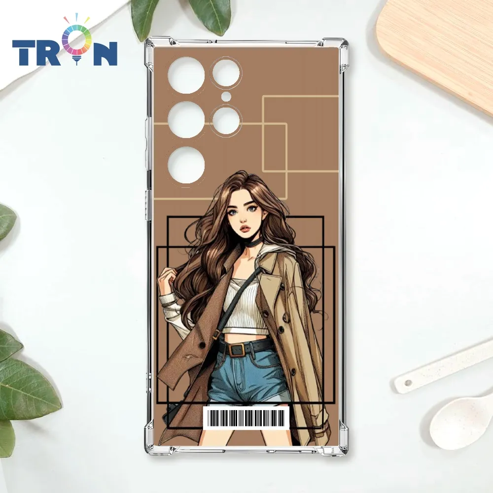 TRON 三星 S24 Ultra 雜誌風女孩 四角防摔殼 手機殼 歷史價格詳細信息