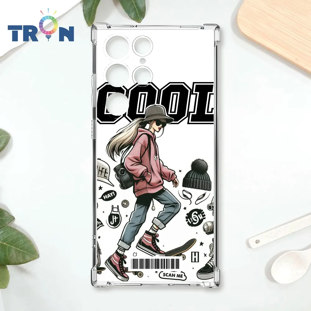 TRON 三星 S24 Ultra 雜誌風女孩 四角防摔殼 手機殼 歷史價格詳細信息