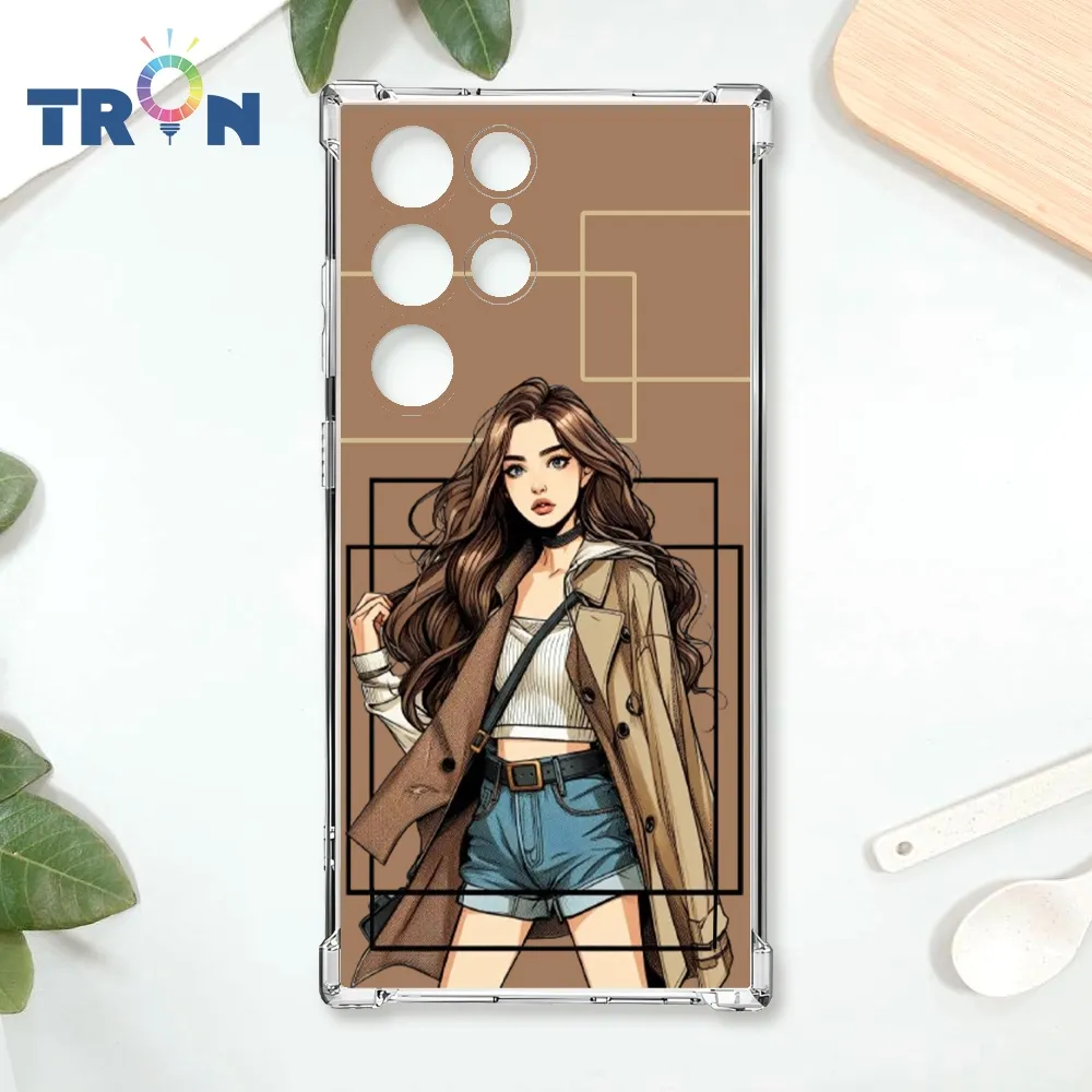 TRON 三星 S24 Ultra 戴頭巾的少女 四角防摔殼 手機殼 歷史價格詳細信息