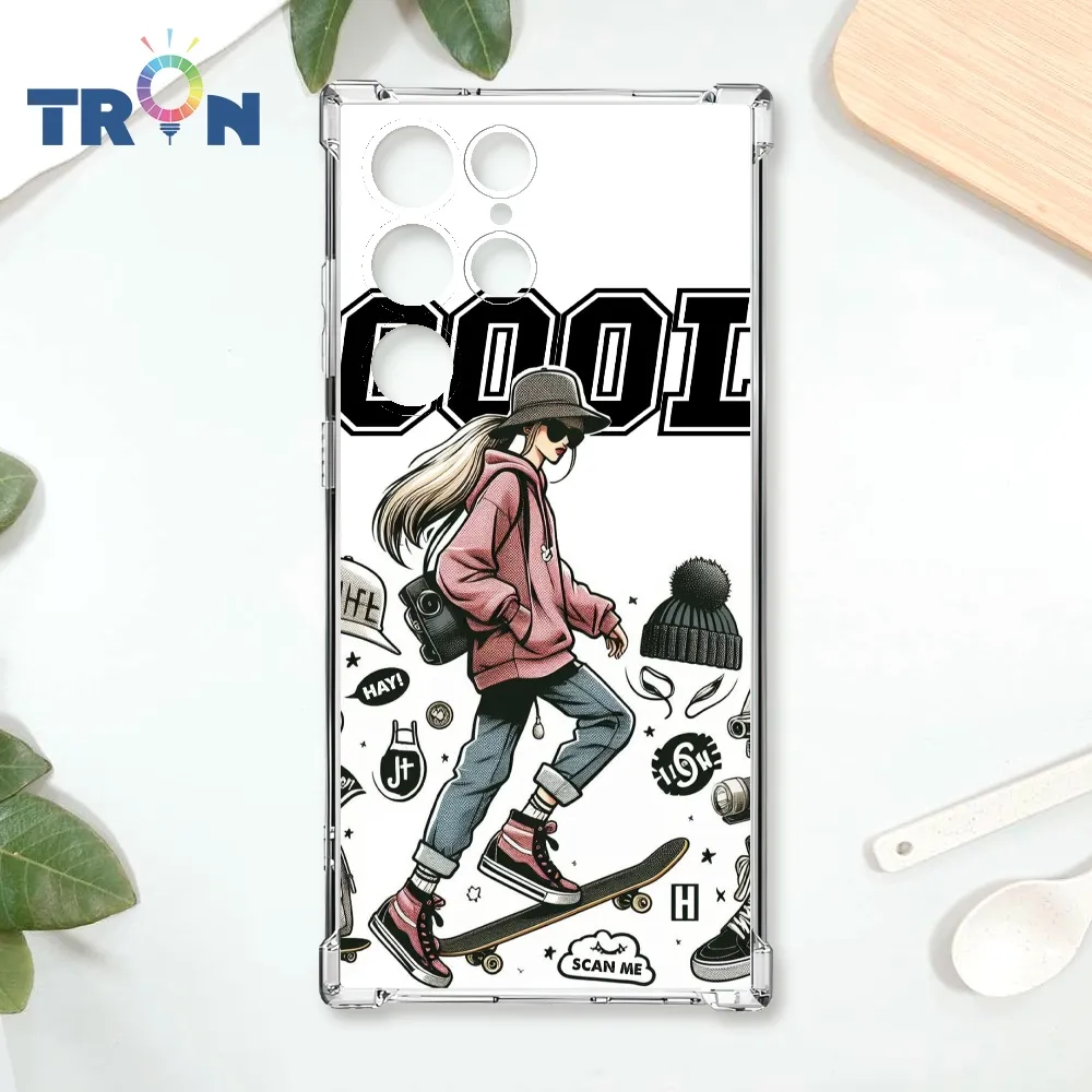 TRON 三星 S24 Ultra 雜誌風女孩 四角防摔殼 手機殼 歷史價格詳細信息