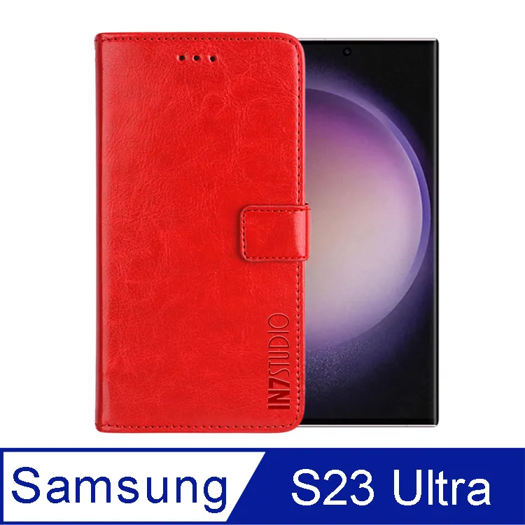 IN7 瘋馬紋 Samsung A13 5G (6.5吋) 錢包式 磁扣側掀PU皮套-紅色 歷史價格詳細信息