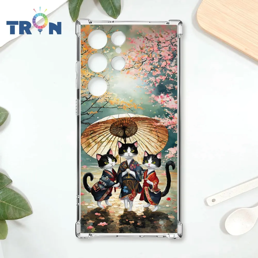 TRON 三星 S23 Ultra 日系富士山櫻花貓咪系列  載具 四角防摔殼 手機殼 歷史價格詳細信息