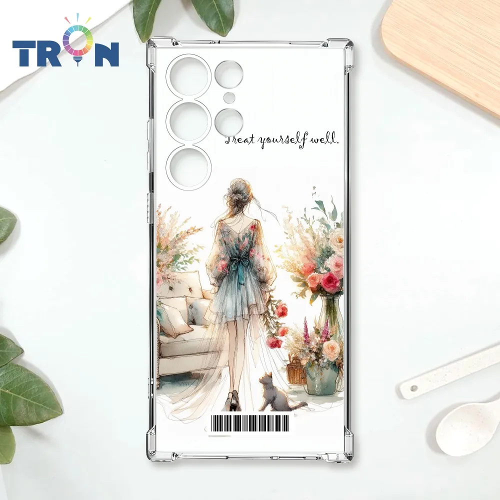 TRON 三星 S23  優雅北歐風幾何復古花磚 四角防摔殼 手機殼 歷史價格詳細信息