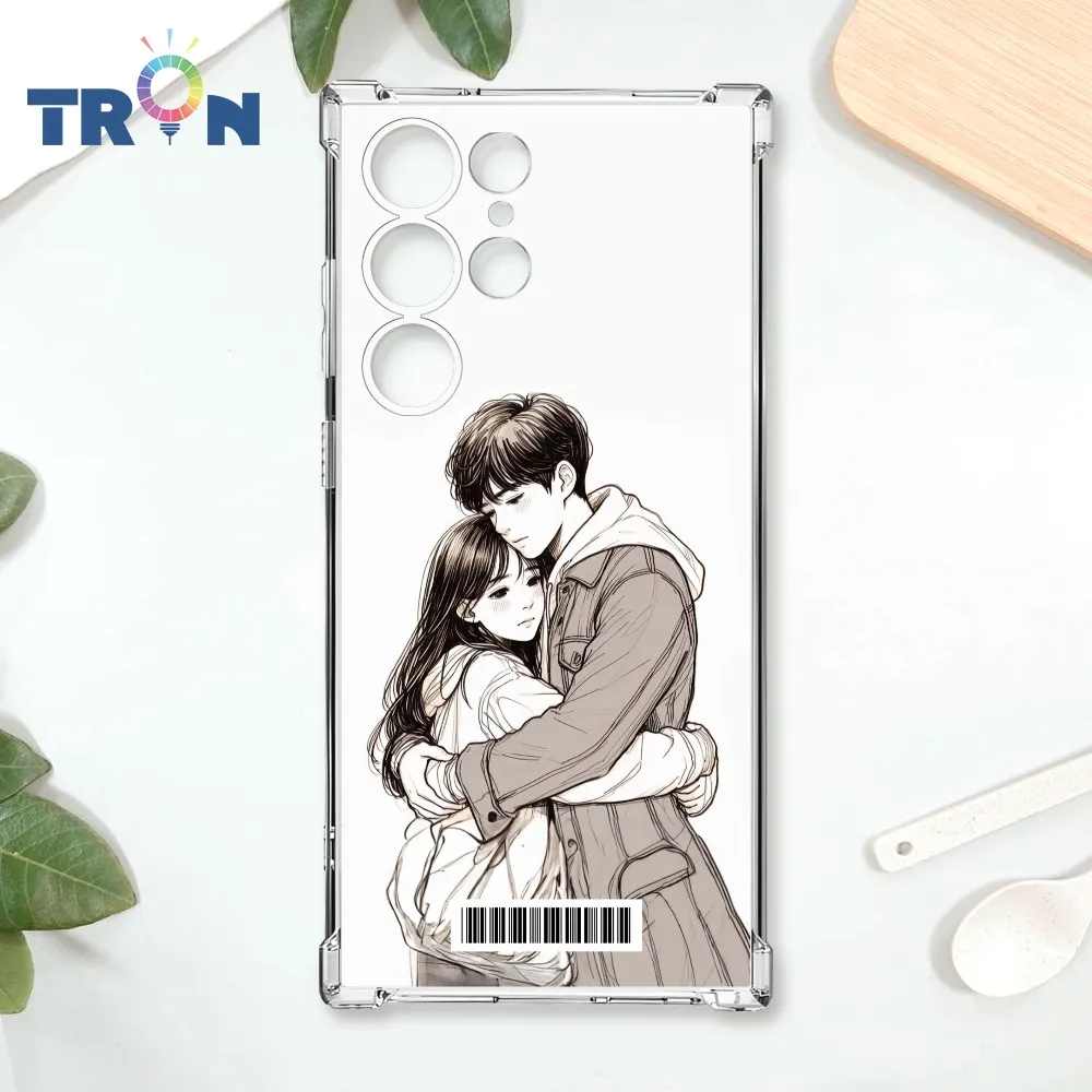 TRON 三星 S23 Ultra 情侶深情擁抱彩色背景系列 四角防摔殼 手機殼 歷史價格詳細信息