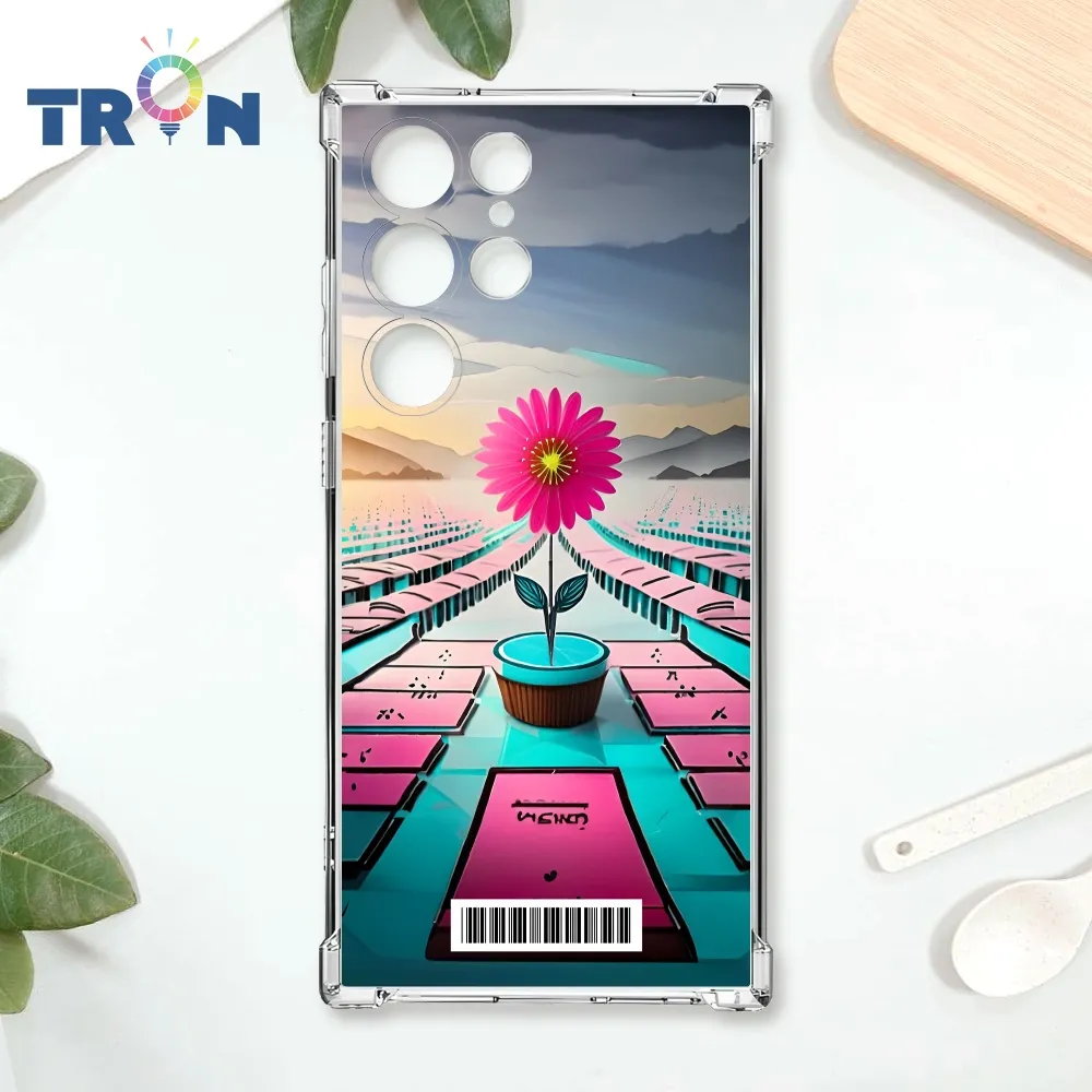 TRON 三星 S23  藍色漸層印度Henna幸運祝福圖騰 四角防摔殼 手機殼 歷史價格詳細信息