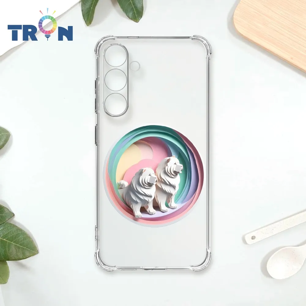 TRON 三星 S24 可愛紙雕鬆獅犬 四角防摔殼 手機殼 歷史價格詳細信息
