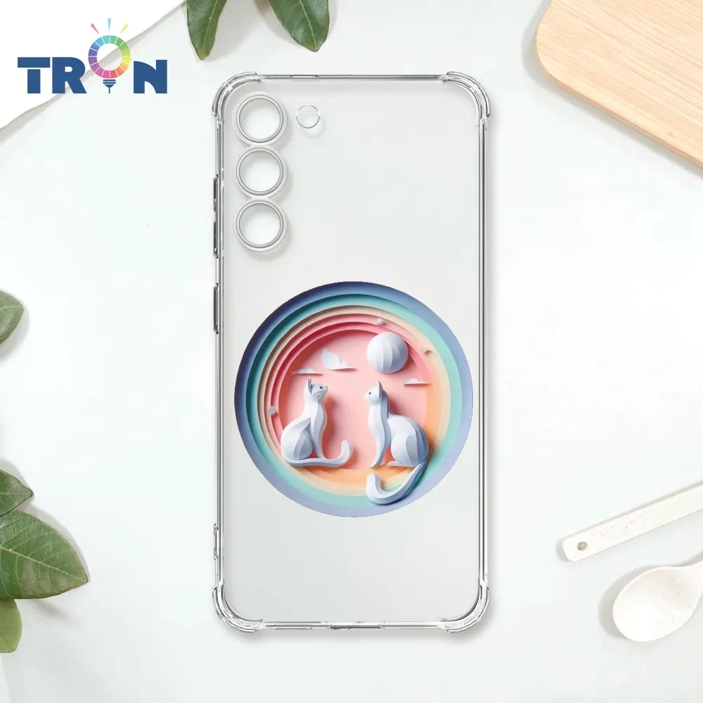 TRON 三星 S23 PLUS 可愛紙雕薩摩耶  載具 四角防摔殼 手機殼 歷史價格詳細信息