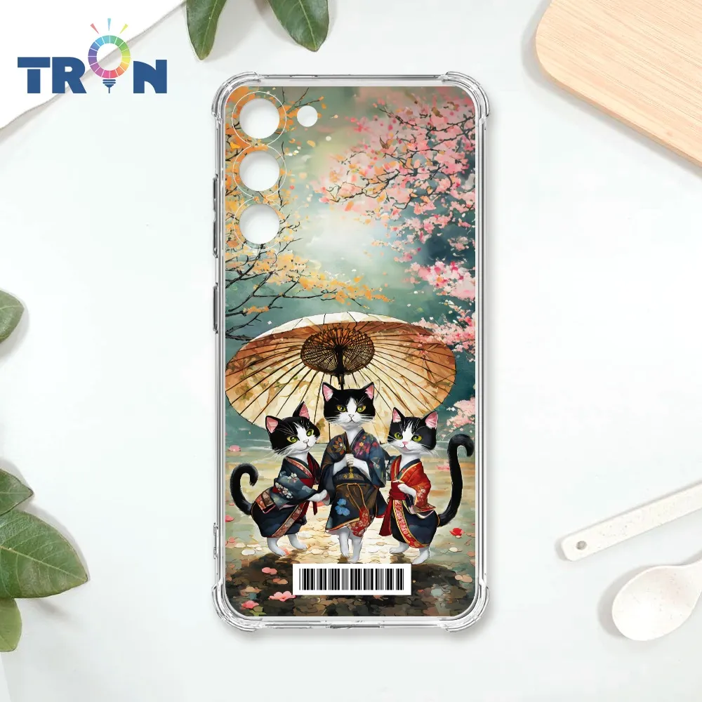 TRON 三星 S23  櫻花插畫風格白貓咪 四角防摔殼 手機殼 歷史價格詳細信息
