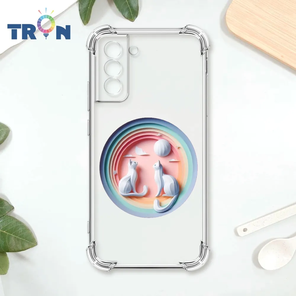 TRON 三星 S21 PLUS 貓咪美食評鑑家 四角防摔殼 手機殼 歷史價格詳細信息