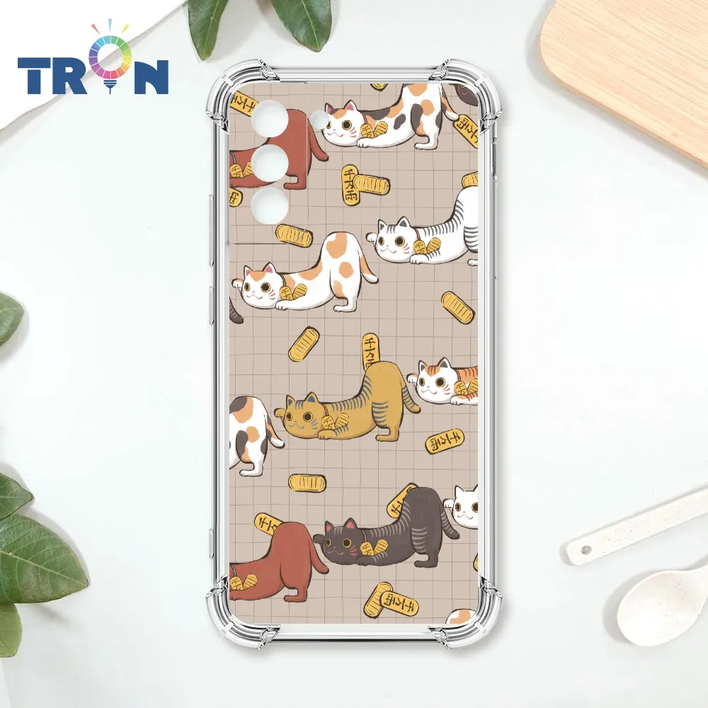 TRON 三星 S21 俄羅斯方塊招財貓-三隻小貓 四角防摔殼 手機殼 歷史價格詳細信息