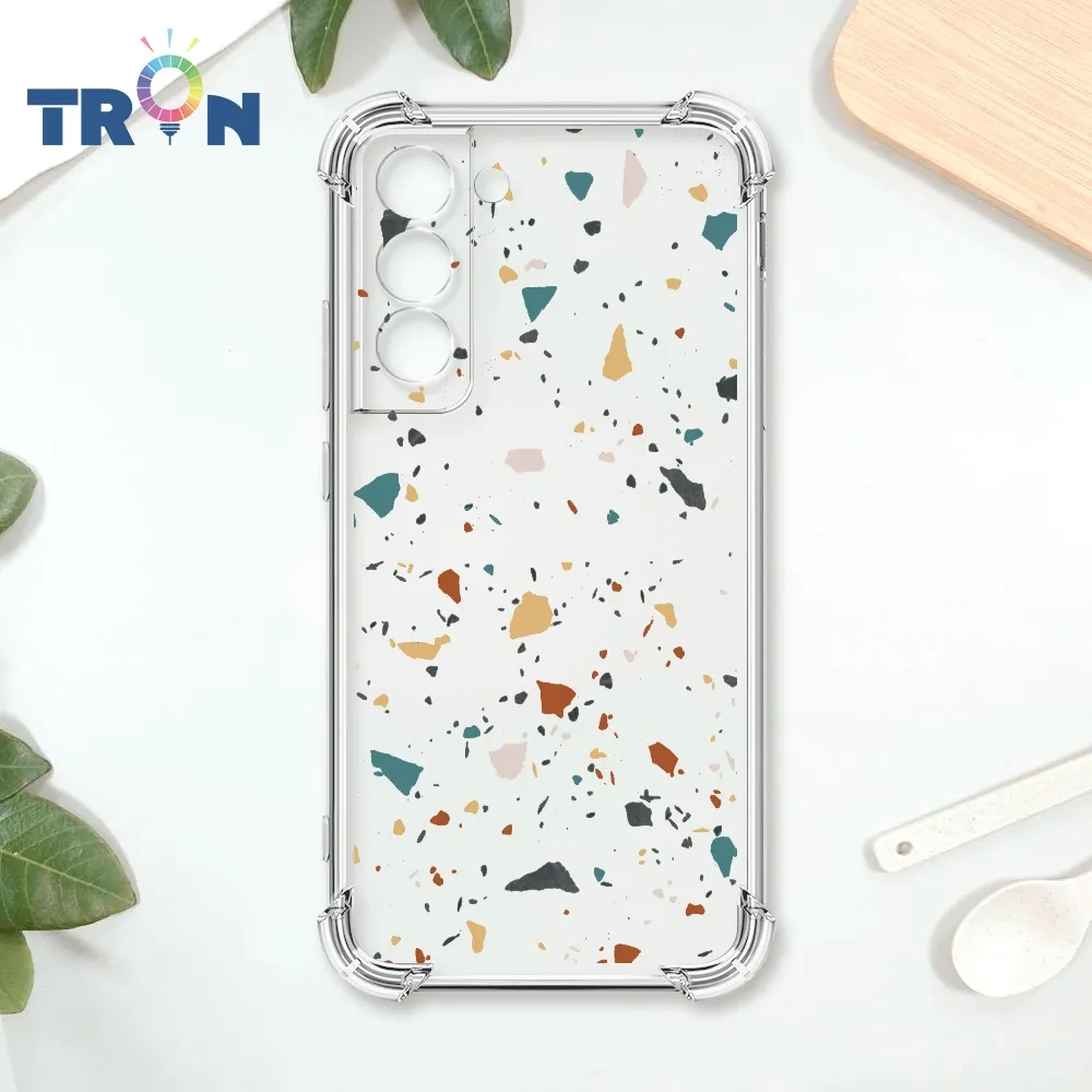 TRON 三星 S22 彩色幾何透明磨石子A款 四角防摔殼 手機殼 歷史價格詳細信息