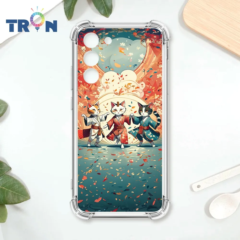 TRON 三星 S22 穿著和服跳舞的三隻花貓咪系列  載具 四角防摔殼 手機殼 歷史價格詳細信息