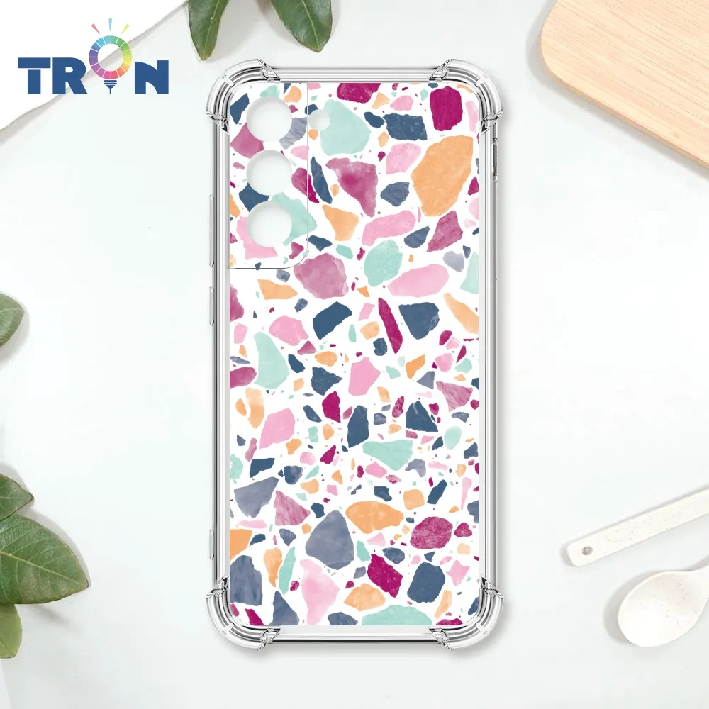 TRON 三星 S22 彩色幾何透明磨石子A款 四角防摔殼 手機殼 歷史價格詳細信息