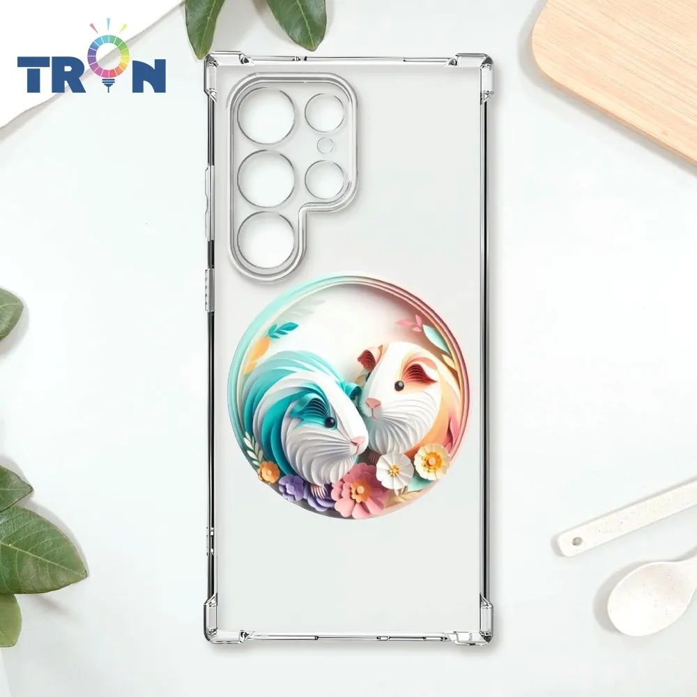 TRON 三星 S22 可愛紙雕天竺鼠  載具 四角防摔殼 手機殼 歷史價格詳細信息