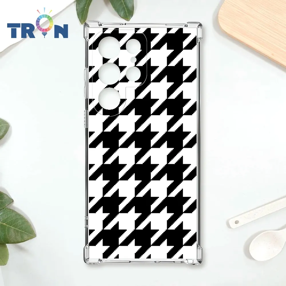 TRON 三星 S22 雙色千鳥紋  載具 四角防摔殼 手機殼 歷史價格詳細信息