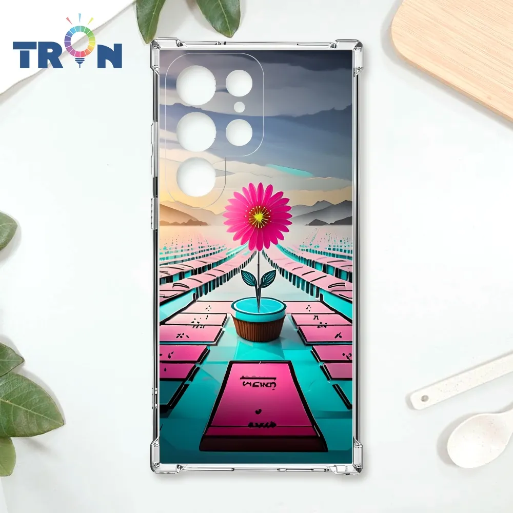 TRON 三星 S22 藍色漸層印度Henna幸運祝福圖騰 四角防摔殼 手機殼 歷史價格詳細信息