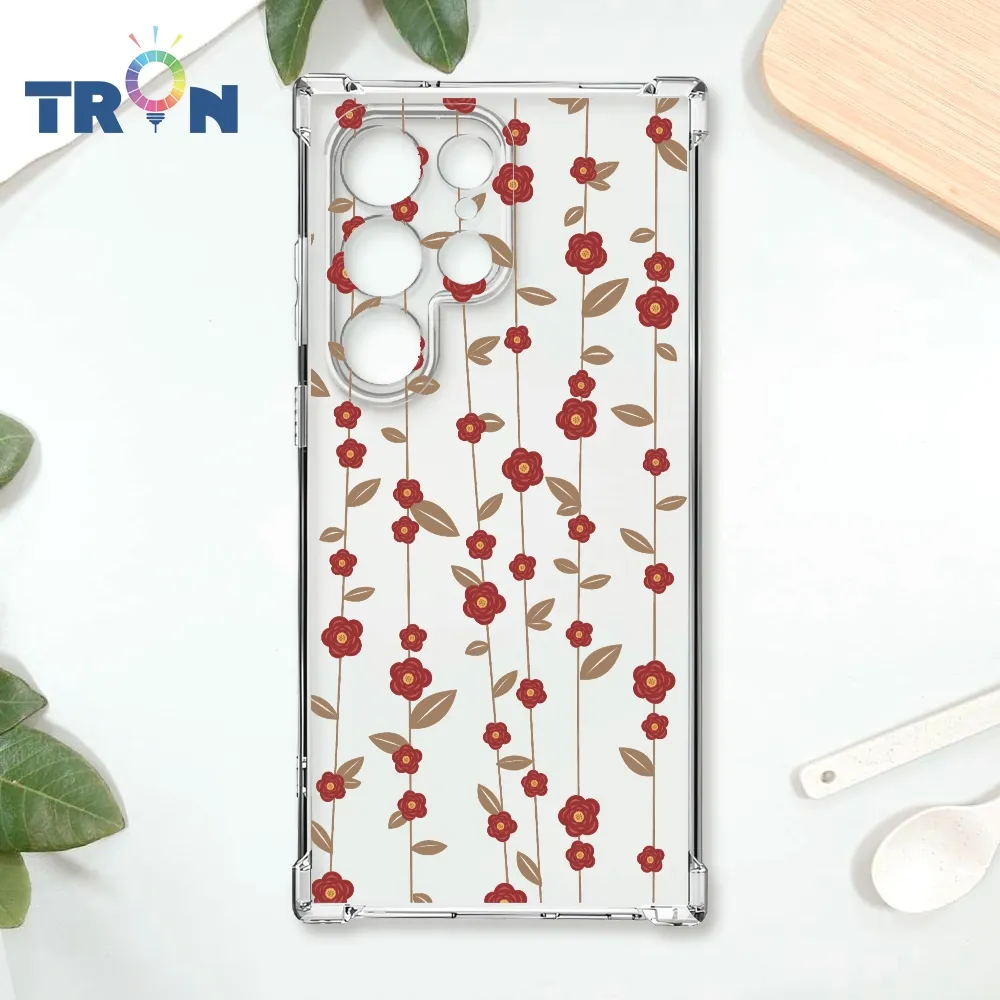 TRON 三星 S22 條紋透明小花C款 四角防摔殼 手機殼 歷史價格詳細信息