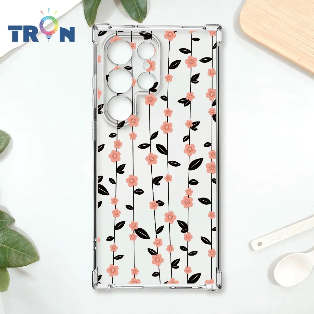 TRON 三星 S22 條紋透明小花C款 四角防摔殼 手機殼 歷史價格詳細信息