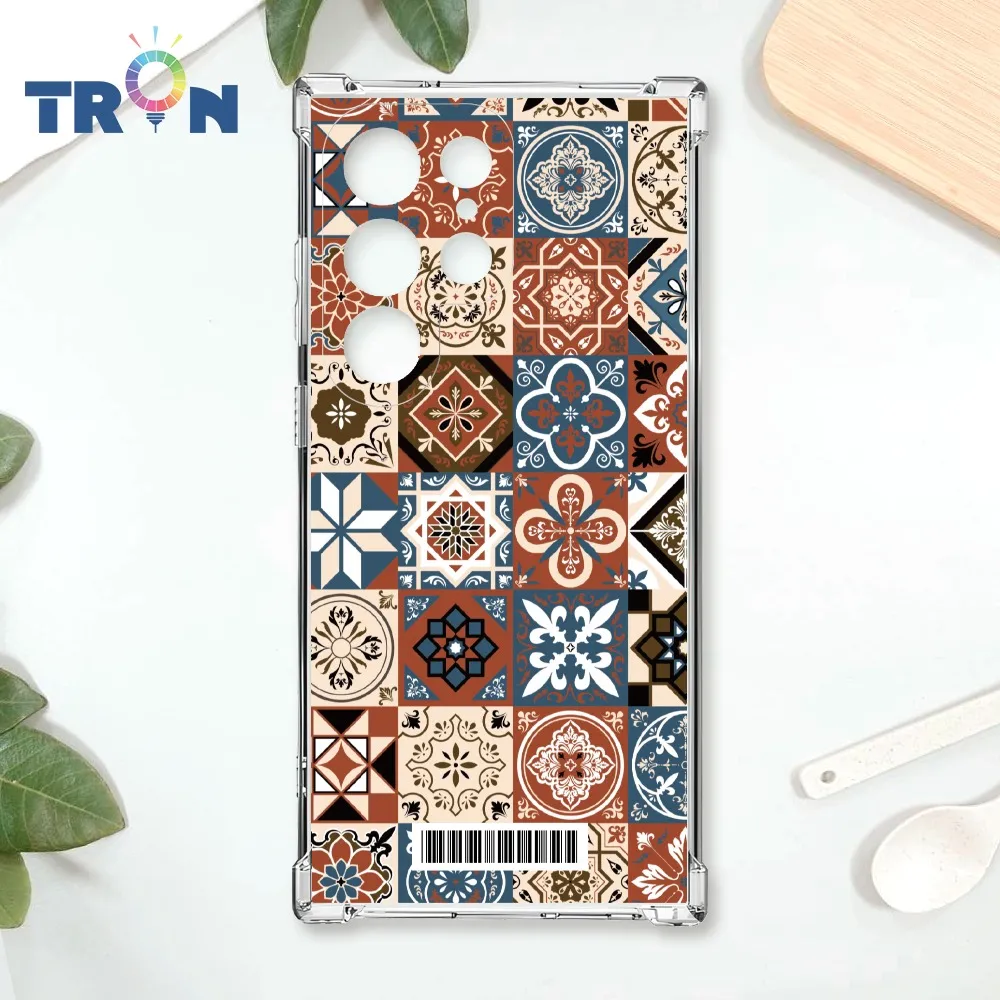 TRON 三星 S22 Ultra 幾何復古花磚B款 四角防摔殼 手機殼 歷史價格詳細信息