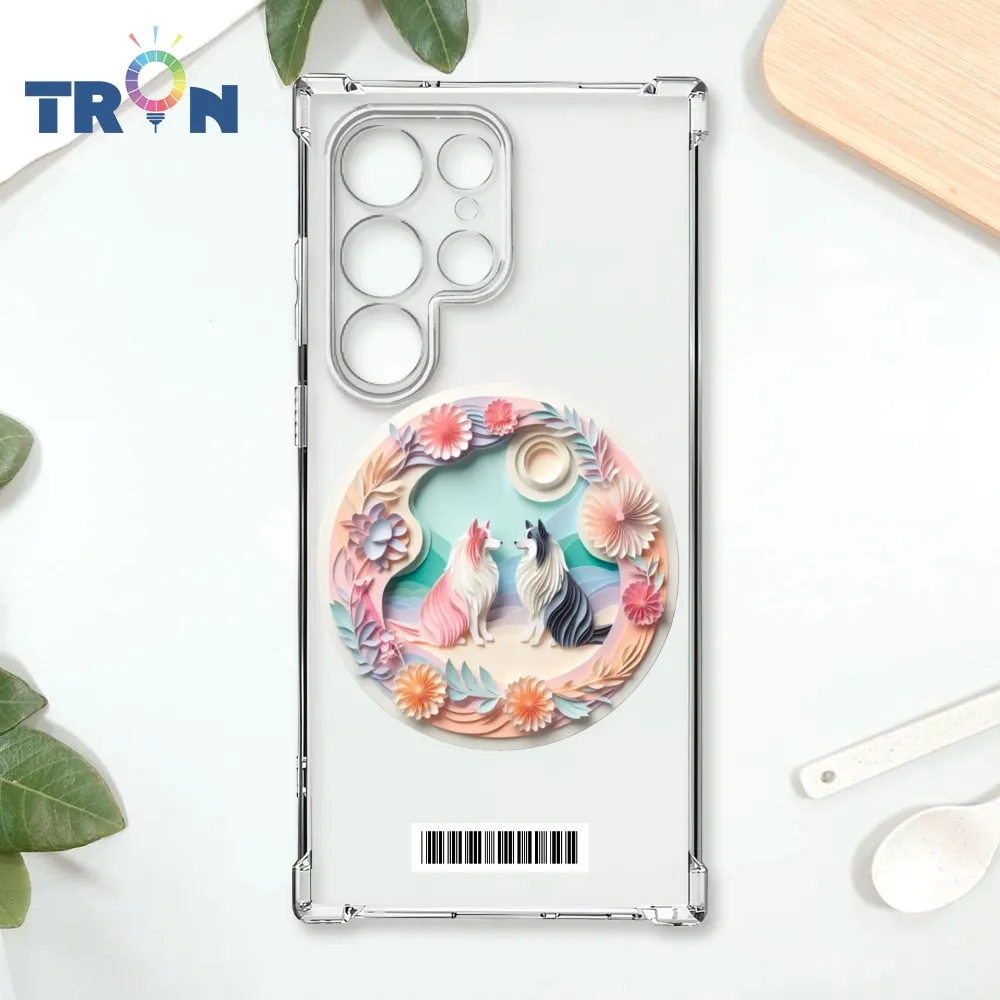 TRON 三星 S22 Ultra 可愛紙雕貴賓狗 四角防摔殼 手機殼 歷史價格詳細信息