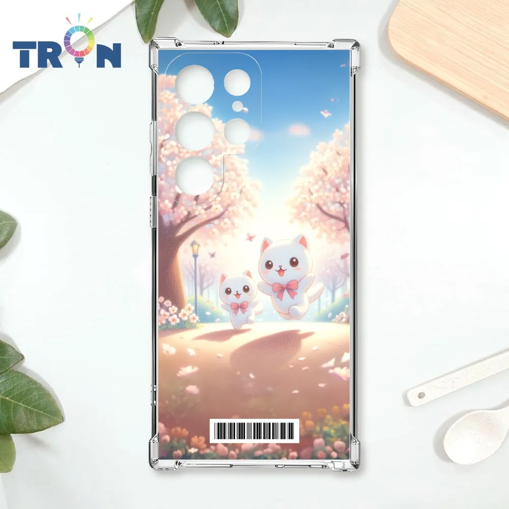 TRON 三星 S22 Ultra 櫻花公園黑色貓咪 四角防摔殼 手機殼 歷史價格詳細信息