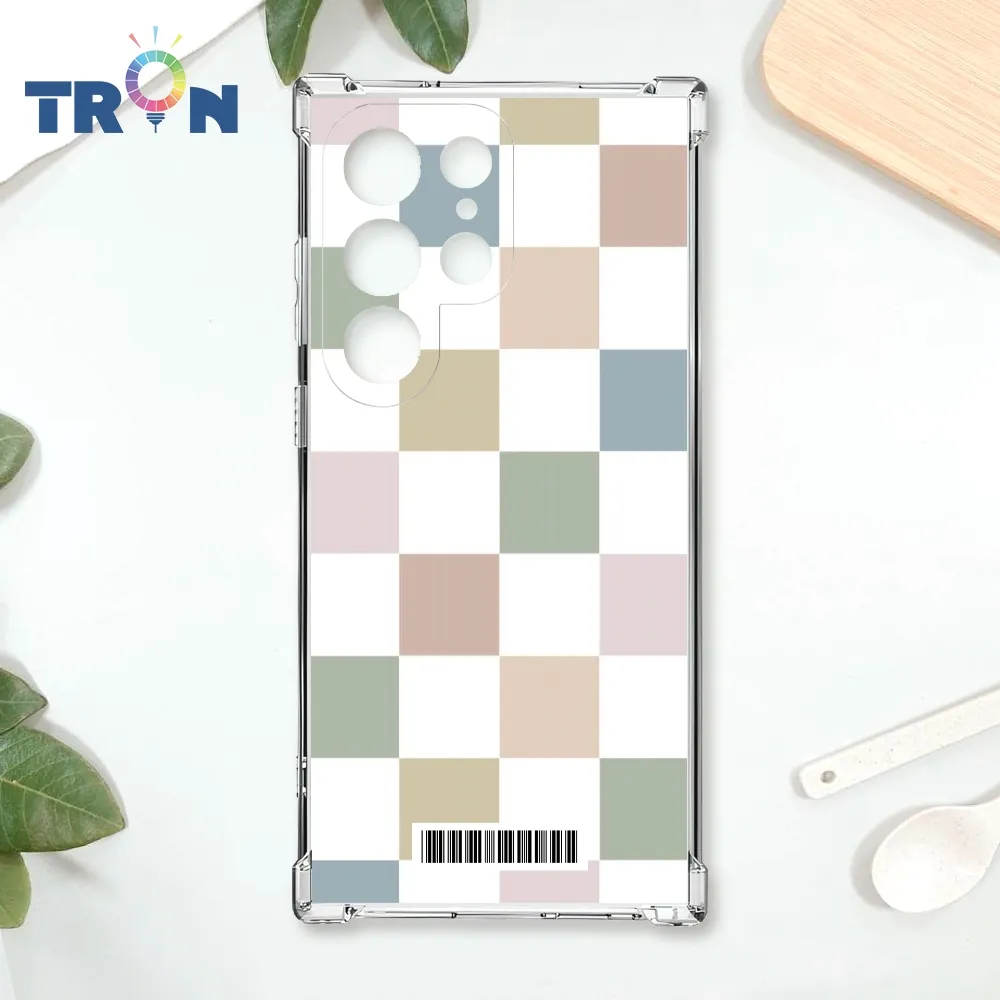 TRON 三星 S22 莫蘭迪色簡約格子A款 四角防摔殼 手機殼 歷史價格詳細信息