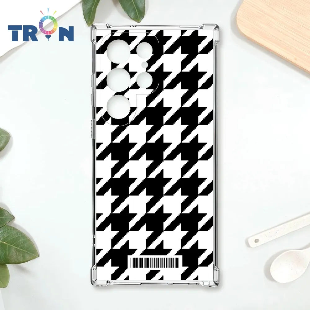 TRON 三星 S22 雙色千鳥紋  載具 四角防摔殼 手機殼 歷史價格詳細信息