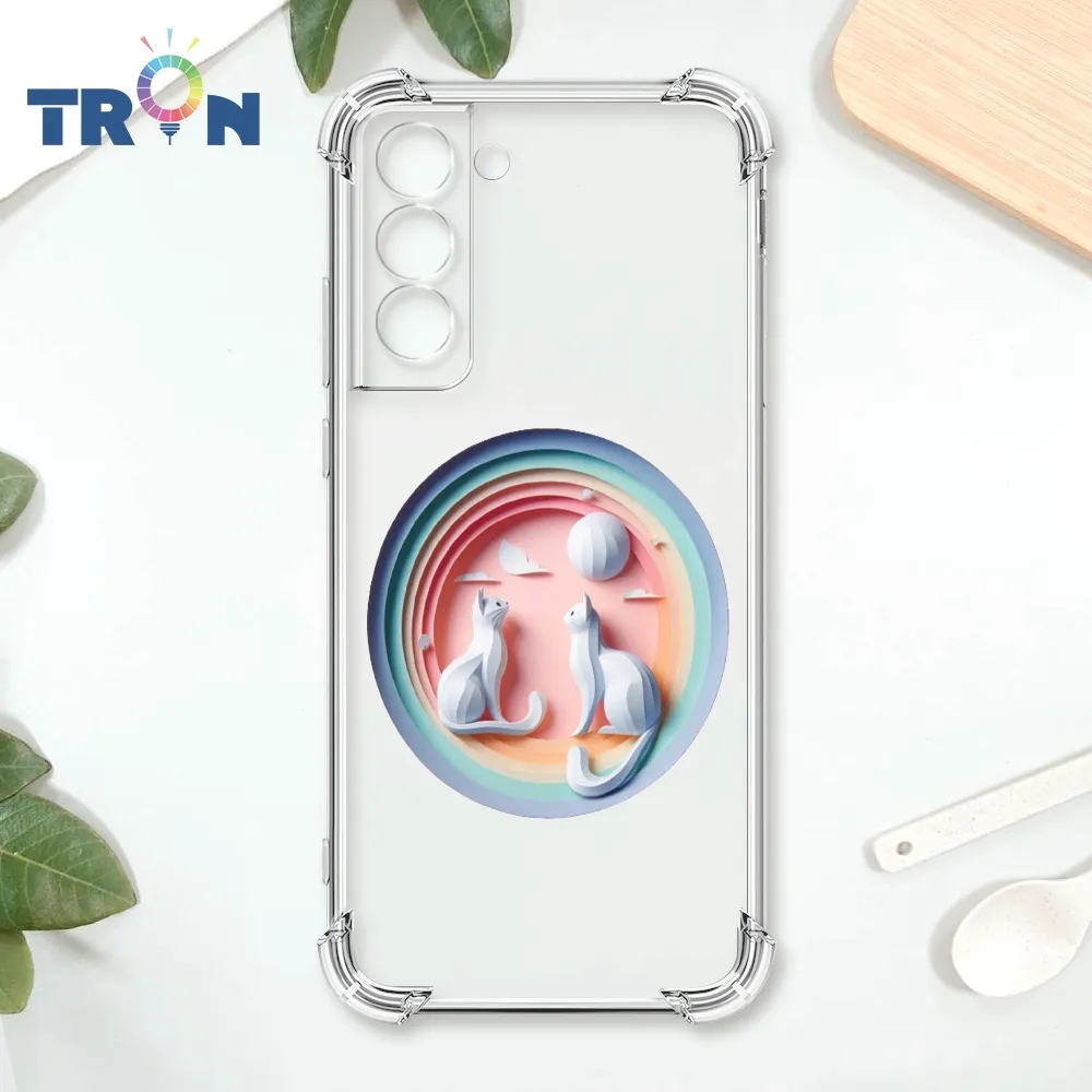 TRON 三星 S22 可愛紙雕貓咪 四角防摔殼 手機殼 歷史價格詳細信息