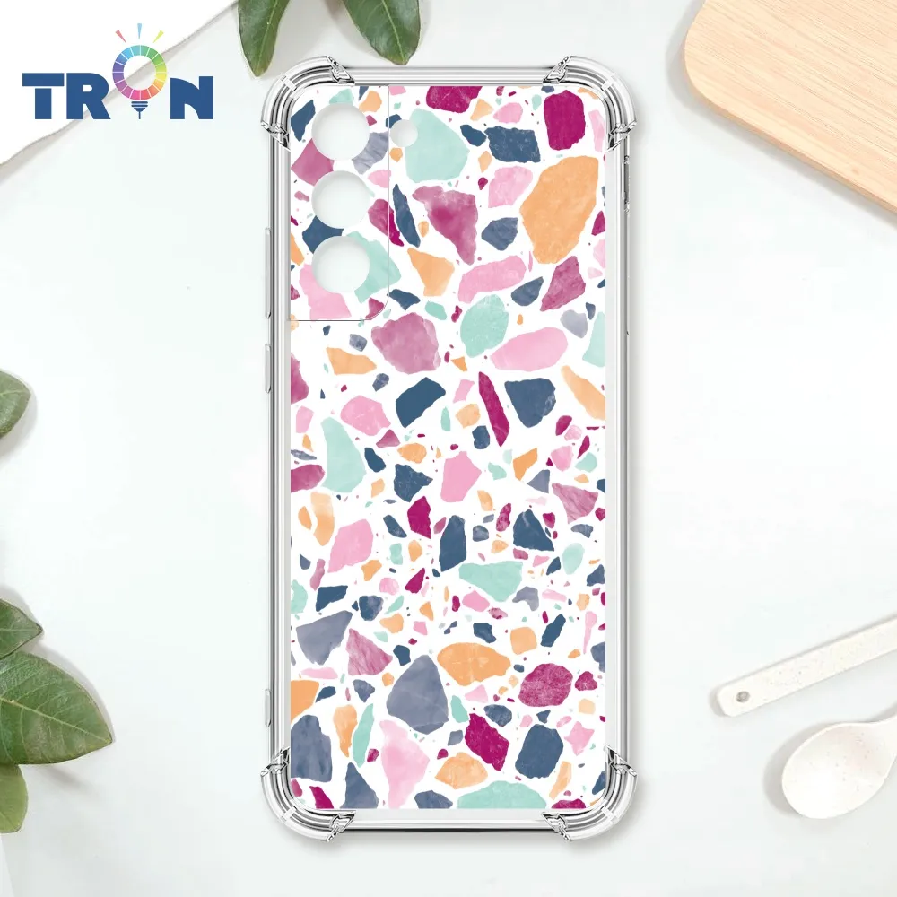 TRON 三星 S22 彩色幾何透明磨石子A款 四角防摔殼 手機殼 歷史價格詳細信息