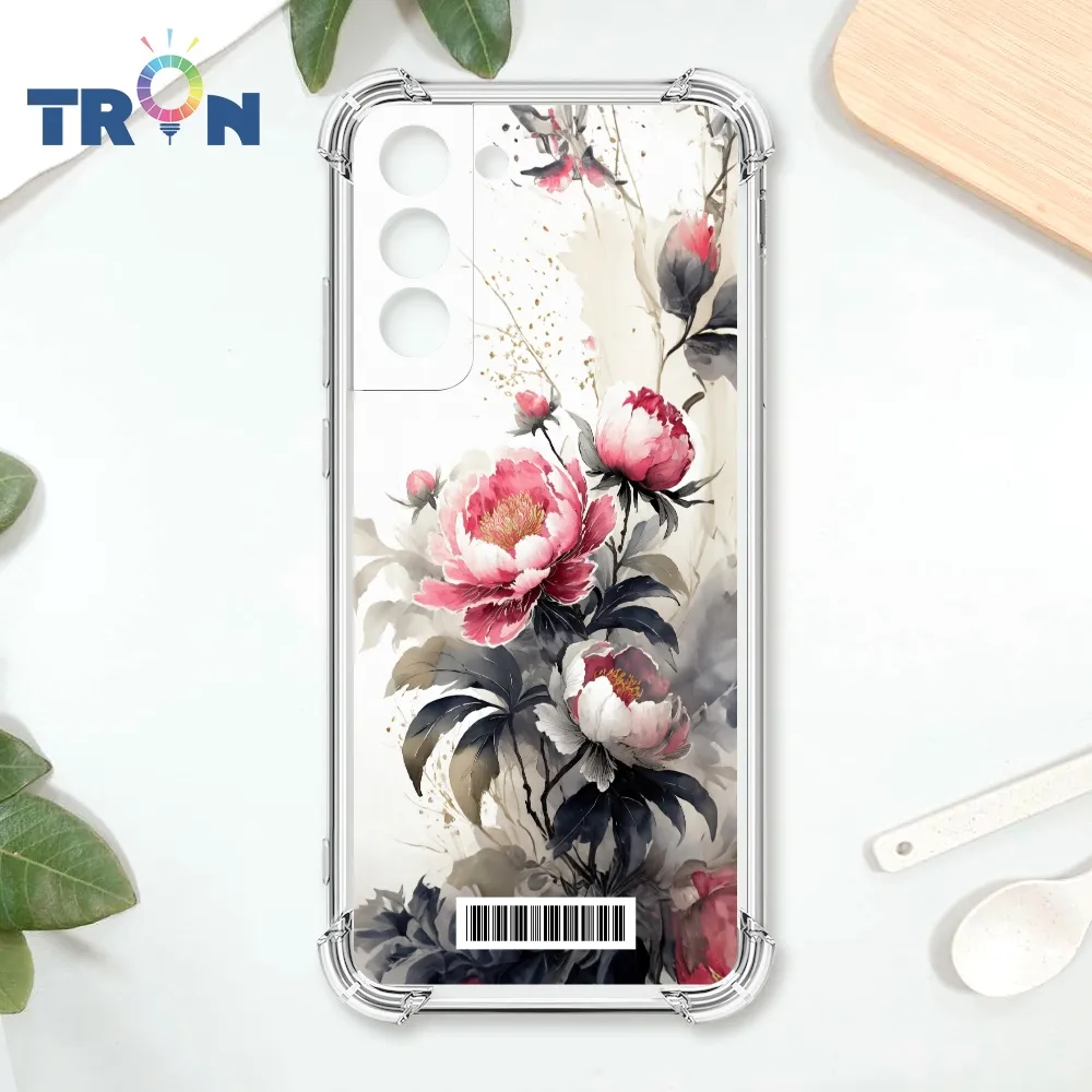TRON 三星 S22 PLUS 水墨牡丹花 四角防摔殼 手機殼 歷史價格詳細信息