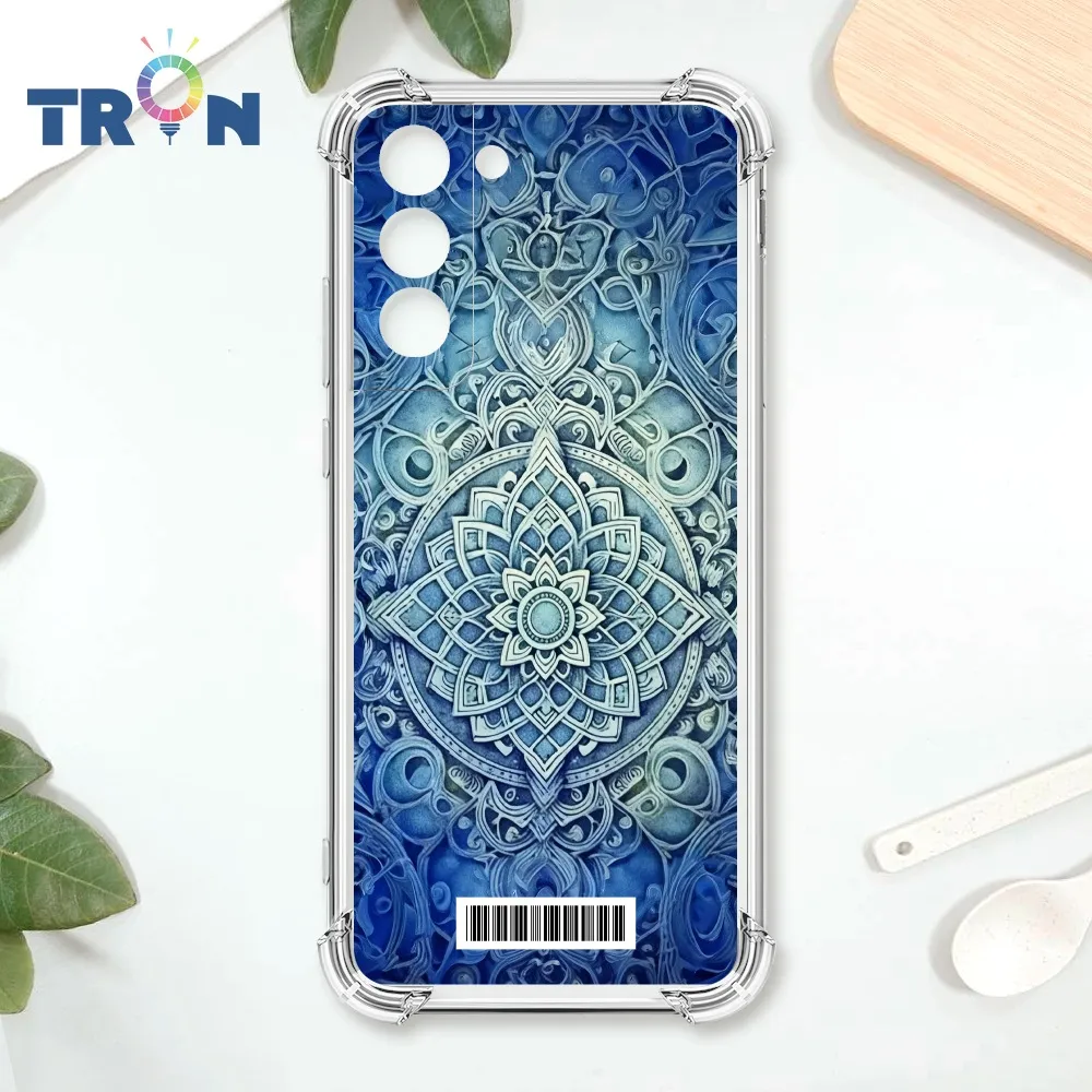 TRON 三星 S22 藍色漸層印度Henna幸運祝福圖騰 四角防摔殼 手機殼 歷史價格詳細信息